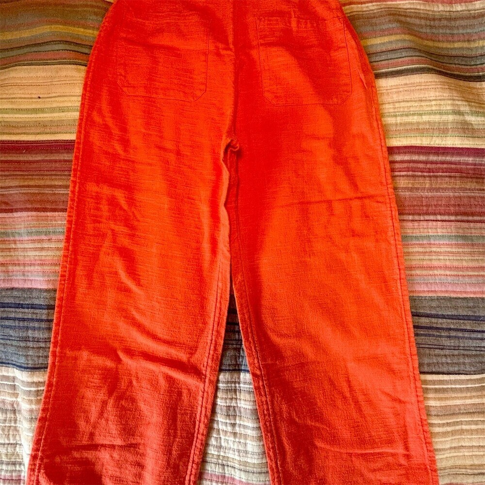 Billabong Pants Womens Size 26 Burnt Orange High Rise Straight Patch